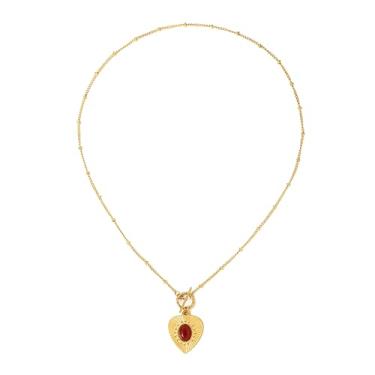 Imagem de zocare Colar de coração delicado para mulheres, gargantilha vintage, colar com pingente de aço inoxidável com strass de cristal, joia minimalista de coração de amor, joia fofa à prova d'água para