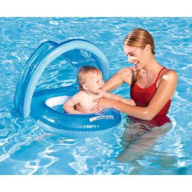 Imagem de Bote Inflável Cuidados com o Bebê Proteção Solar Uv+50 - Bestway, Azul