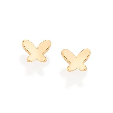 Imagem de Brinco Rommanel Banhado Ouro Borboleta Pequena 526738
