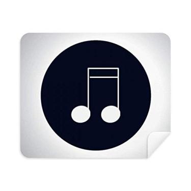 Imagem de Limpador de tela Doubled-Demiquaver notas musicais pano de limpeza 2 peças tecido de camurça