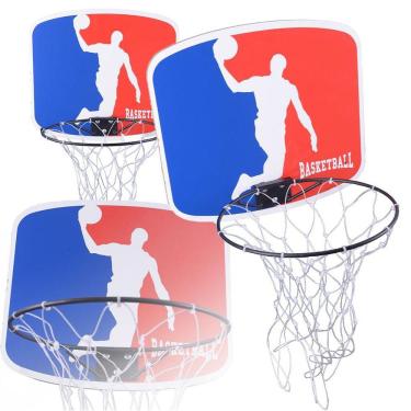 Imagem de Tabela Cesta Basquete Aro De Ferro + Rede -P/ Bola Oficial 7