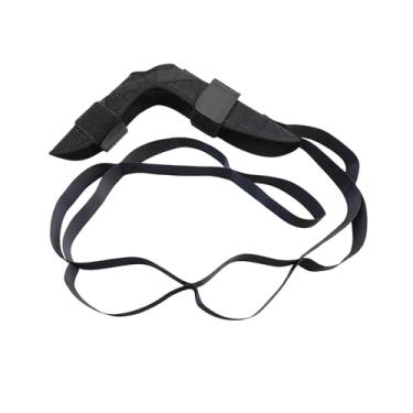 Imagem de Dynwave Maca de pés e panturrilhas, faixa elástica de pés e pernas, ginástica de pilates, cinto elástico de balé, cinta de alongamento de ioga para pernas, PRETO