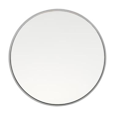 Imagem de HONMEET 1 Unidade Espelho De Vaidade Com Ventosa Rodada Espelho De Maquiagem Redondo Ventosa Espelho De Aumento De De Sucção Claro 20x Acrílico Espelhado Prateado Pequeno Espelho Vintage