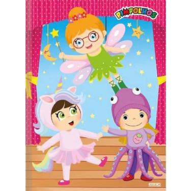 Imagem de Caderno brochura costurado 1/1 Capa Dura 96 folhas Pimpolhos Feminino