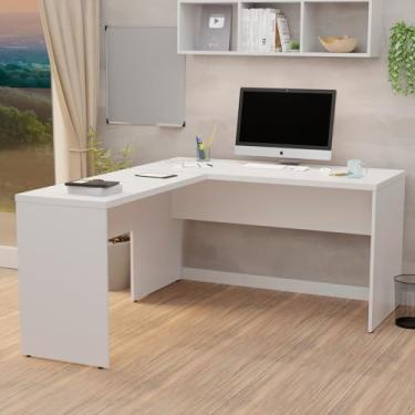 Imagem de Mesa Em L 1.40x1.50 Netmobil Tampo 30mm (Branco)