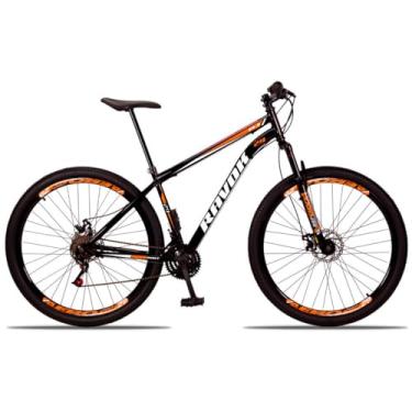 Imagem de Bicicleta Aro 29 Ravok Aço Carbono 21v Cambio Shiman0 com Suspensão (Preto e Laranja)