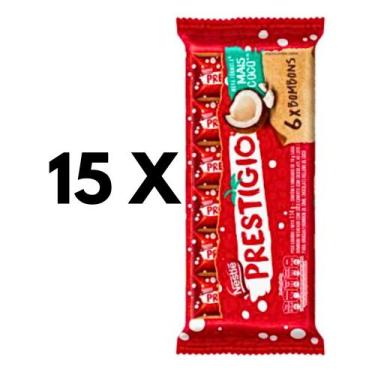 Imagem de Chocolate Prestígio Flowpack Nestlé 114G- 15 Pct C/ 6Un Cada