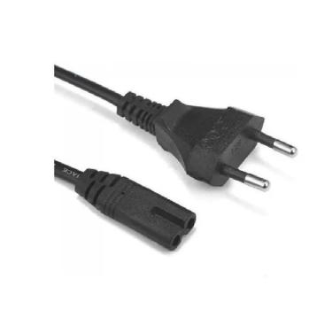 Imagem de Cabo De Força Bipolar 8 P- Fonte Notebook, Impressora E Radio 1.5 Mts