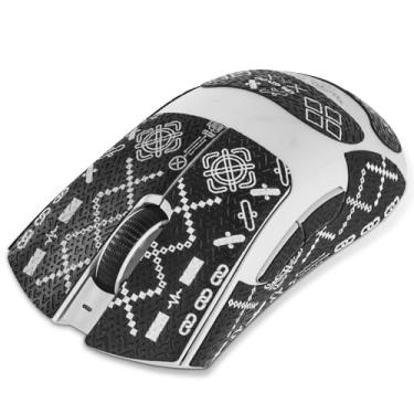 Imagem de immoenuc Adesivos de fita adesiva de mouse para Razer Deathadder V4 Pro/V3/V3 Pro Mouse antiderrapante, autoadesivo, pré-corte, resistente ao suor, acessórios para ratos de jogo Pro Performance