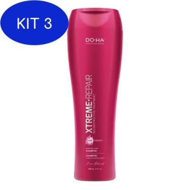 Imagem de Kit 3 Shampoo Xtreme Repair 250 Ml - Doctor Hair - Do.Ha - Doha