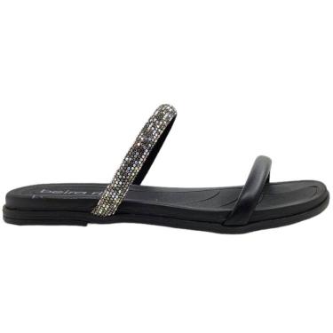 Imagem de Tamanco Rasteira Feminino Casual Dia a Dia com Strass Beira Rio 8507.111