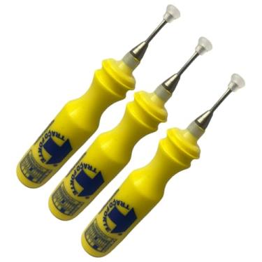Imagem de Kit 3 Tinta Lacre Marcador Caneta Bisnaga Para Parafusos Peças Industrial 2Cm (Amarelo)