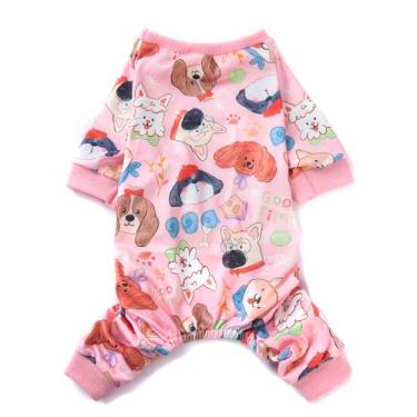 Imagem de Impoosy Camiseta Good Time para cães, roupas engraçadas para animais de estimação, pijamas macios e fofos, roupas de dormir para cães pequenos, médios e grandes (2GG)