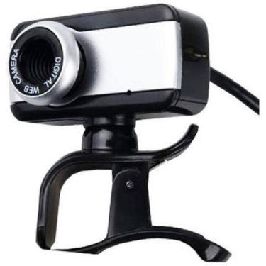 Imagem de Web Cam Brazilpc V4 1.5M Com Microfone Preta/Prata