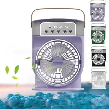 Imagem de YYGJYGOO Ventilador de gelo Polarlux, refrigerador de ar Polarlux, ventilador de neblina portátil com 3 velocidades de vento, ventilador de refrigeração portátil com sistema de resfriamento de gelo