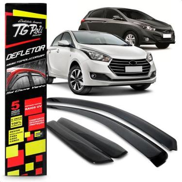 Imagem de Calha Chuva Defletor Inteiriça Slim Hb20 Hatch 4 Portas 2012 2013 2014