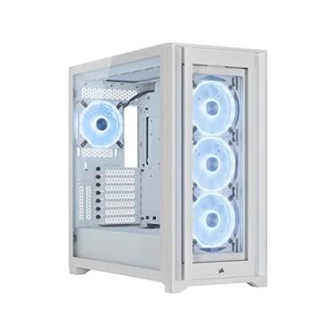 Imagem de Gabinete Gamer Corsair iCUE 5000X RGB QL Edition - Mid-Tower, Vidro temperado, Branco - CC-9011233-WW