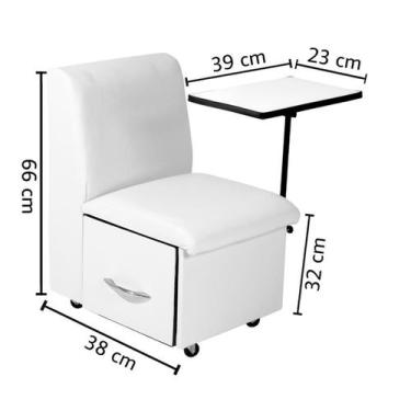 Imagem de Cadeira Para Manicure Cirandinha E Ciranda Branca - Bandoliny