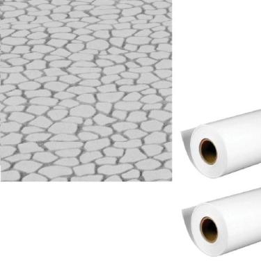 Imagem de 2 Papel de Parede Rolo Adesivo Estampado 3d lavável 10metros - Ami