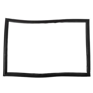 Imagem de Whole Parts Gaxeta de vedação da porta do freezer do refrigerador (preta), peça única, peça # WR24X10079- Substituição e compatível com alguns refrigeradores GE