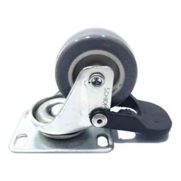 Imagem de Rodízio Giratório Com Freio Até 40 kg 2" - Schioppa GL 210 BP FPI