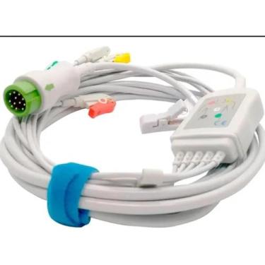 Imagem de Cabo Ecg Paciente 5 Vias Compatível Com Mindray T5/ T6/ T8