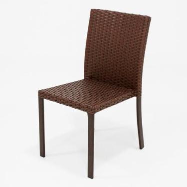 Imagem de Cadeira de Jantar Margarida Fibra Sintética e Alumínio - Nossa Kasa Mó