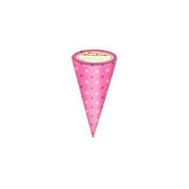 Imagem de 50 Embalagem Para Cone Trufado Com Etiqueta - AAZ, Petit Pois Rosa e L