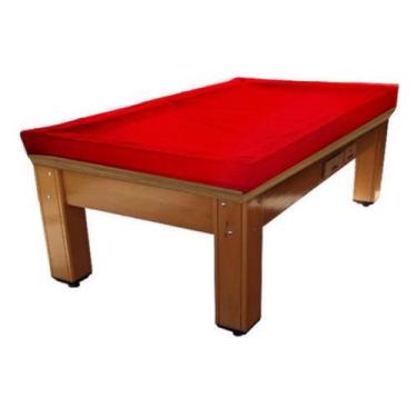 Imagem de Capa Protetora De Cobrir Mesa De Sinuca bilhar vermelha 230x135x50 - l