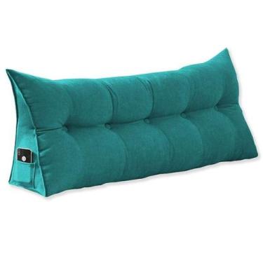 Imagem de Almofada Decorativa Mel Solteiro 90cm Suede Azul Turquesa - INCASA DEC