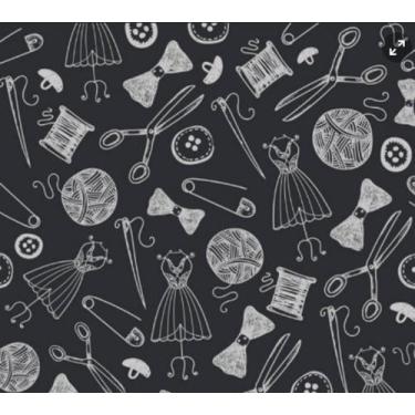 Imagem de Papel de Parede Adesivo Contact Ateliê de Costura Loja de Roupa - IC D