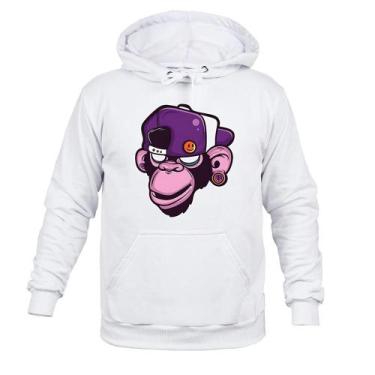 Imagem de Moletom Unissex Inverno Monkey - Surprass, Branco, P