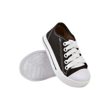 Imagem de Tenis Infantil Criança Moda Casual Star All Nfe - Cazzani, 30, Preto, 