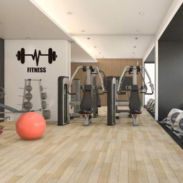 Imagem de Adesivo Academia Frequência Cardíaca Fitness Barra Supino - Kanto Stor