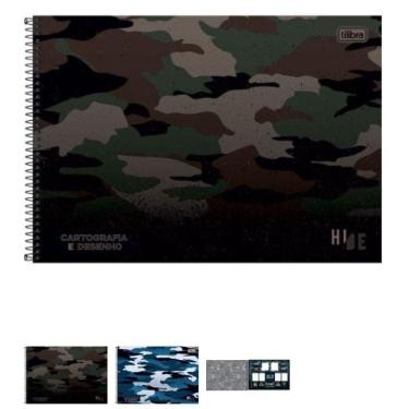 Imagem de Caderno Desenho 080 Camuflado Hide Tilib