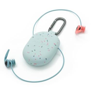 Imagem de Creatures of Leisure surfears 4.0 – protetores de ouvido para adultos que mantêm a água fora e o som dentro – proteção auditiva para surf – coral/céu