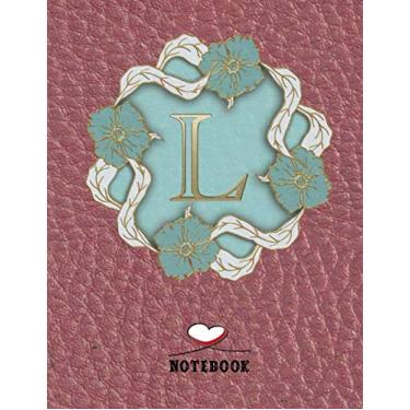 Imagem de L: Monogram Initial L journal, Wide Ruled Composition Notebook for Women: L: Personalized Initial Wide Ruled Lined Journal (8.5" x 11” - 110 Pages) ... Girls,Funny L: Notebook,Gift for L: Lovers