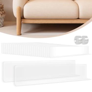 Imagem de Bloqueador de sofá-cama - 25 pacotes de rolha de brinquedo para debaixo da cama com fita adesiva, para-choque adesivo forte para móveis, protetor de sofá ajustável de fácil instalação, PVC livre de