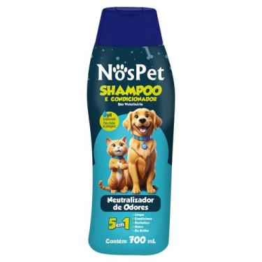 Imagem de Shampoo Para Cães Gatos 5Em1 Neutralizador De Odores 700ml - NOSPET