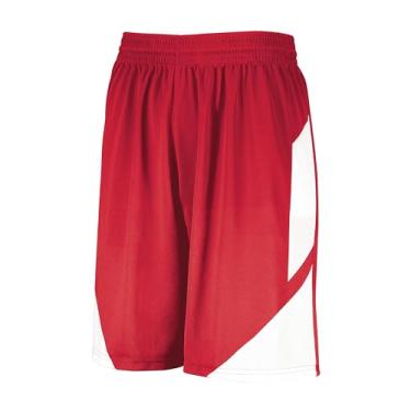 Imagem de Augusta Youth Step-Back Basketball Shorts Vermelho/Branco Grande