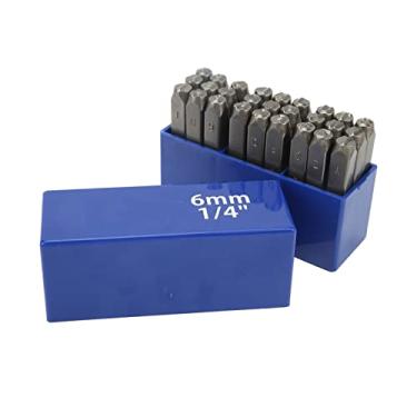 Imagem de Conjunto de Cartas de Aço de Alto Carbono – 27 Selos de Metal para Joias e Obras de Arte, Tamanho de 5 Mm, Kit de Carimbo de Metal para Fixação e lização. para Projetos DIY! (6mm)