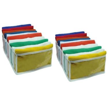 Imagem de Organizador De Camiseta Guarda Roupa Colmeia Grande 2 Unid - Vb Home