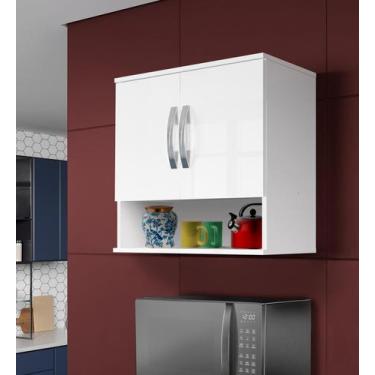 Imagem de Armário Aéreo 2 P orta com Nicho Organizador - Acabamento Premium - EJ