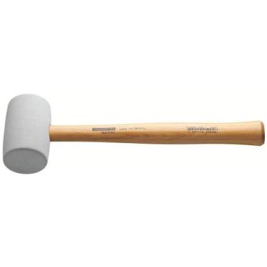 Imagem de Martelo De Borracha 450 G Tramontina Com Cabo De Madeira Modelo Americ