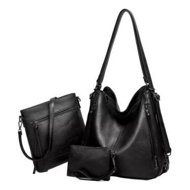 Imagem de Bolsa De Ombro Media E Bolsa Pequena Com Mini Carteira Linda - Alwy