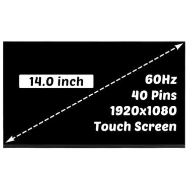 Imagem de HOULISE Substituição para tela LCD HP Zbook Firefly 14 G7 G8 para Elitebook 640 645 G9 G10 / 840 845 G7 G8 1920x1200 35.6 cm 40 pinos 60HZ LED Screen Display Painel digitalizador (apenas para tela