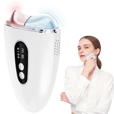 Imagem de ZoGoo Ferramenta Facial Elétrica Gua Sha, Massageador De Rosto E Pescoço De Modo Duplo Quente E Frio Atualizado, Ferramenta De Escultura Facial/Dispositivo De Elevação - Massageador Aquecido E De Ge