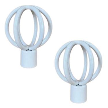 Imagem de Ponteira Globo Metal, Para Varão de cortina19mm Kit 2 unid. - GAKS, Br