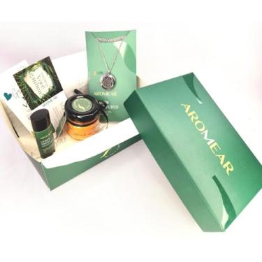 Imagem de KIT BERILO - Colar difusor + Mini vela + Lip Balm de Hortelã