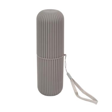 Imagem de Estojo Canelado Multiuso Cinza 19cm - A\CASA